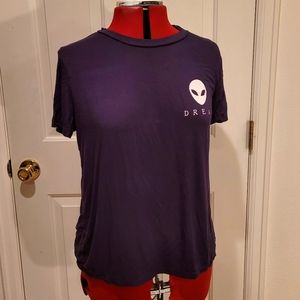 Dirtee Laundry Alien Dream Polyester TShirt Purple